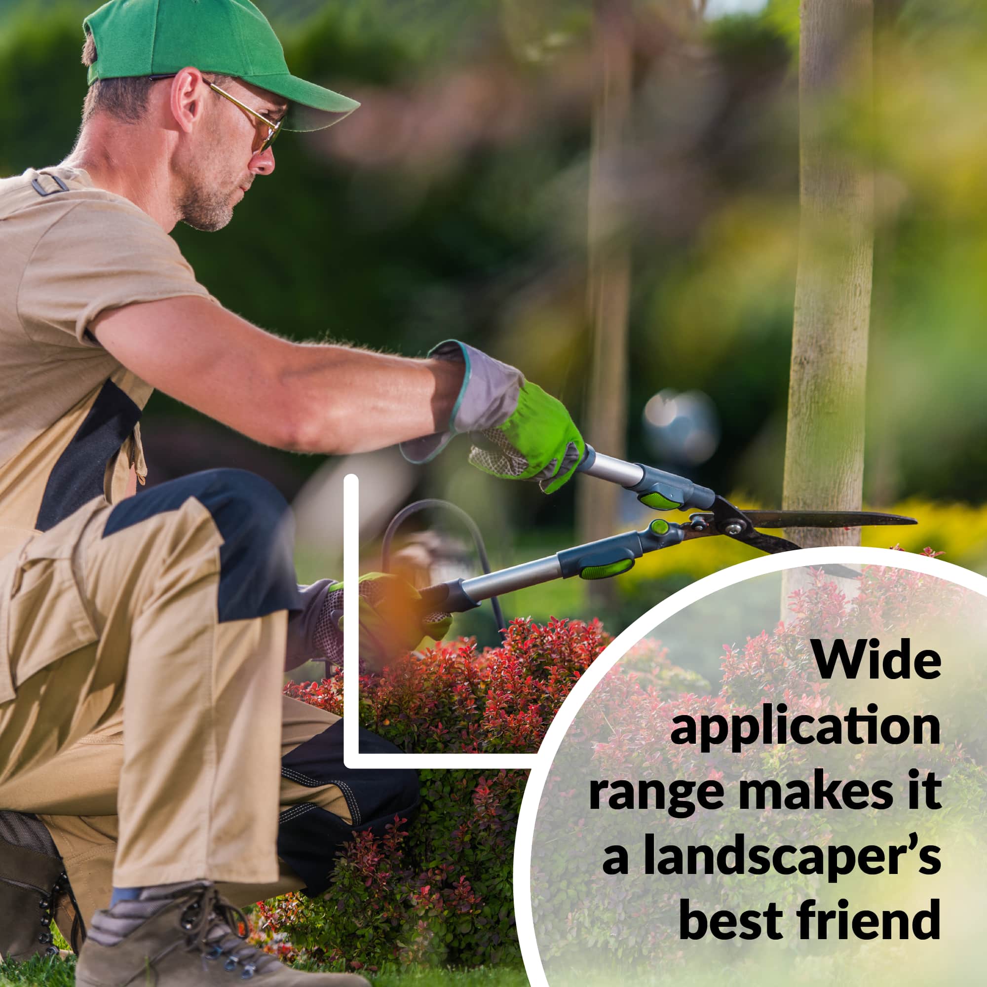 Wide application range makes it a lanscaper's best friend